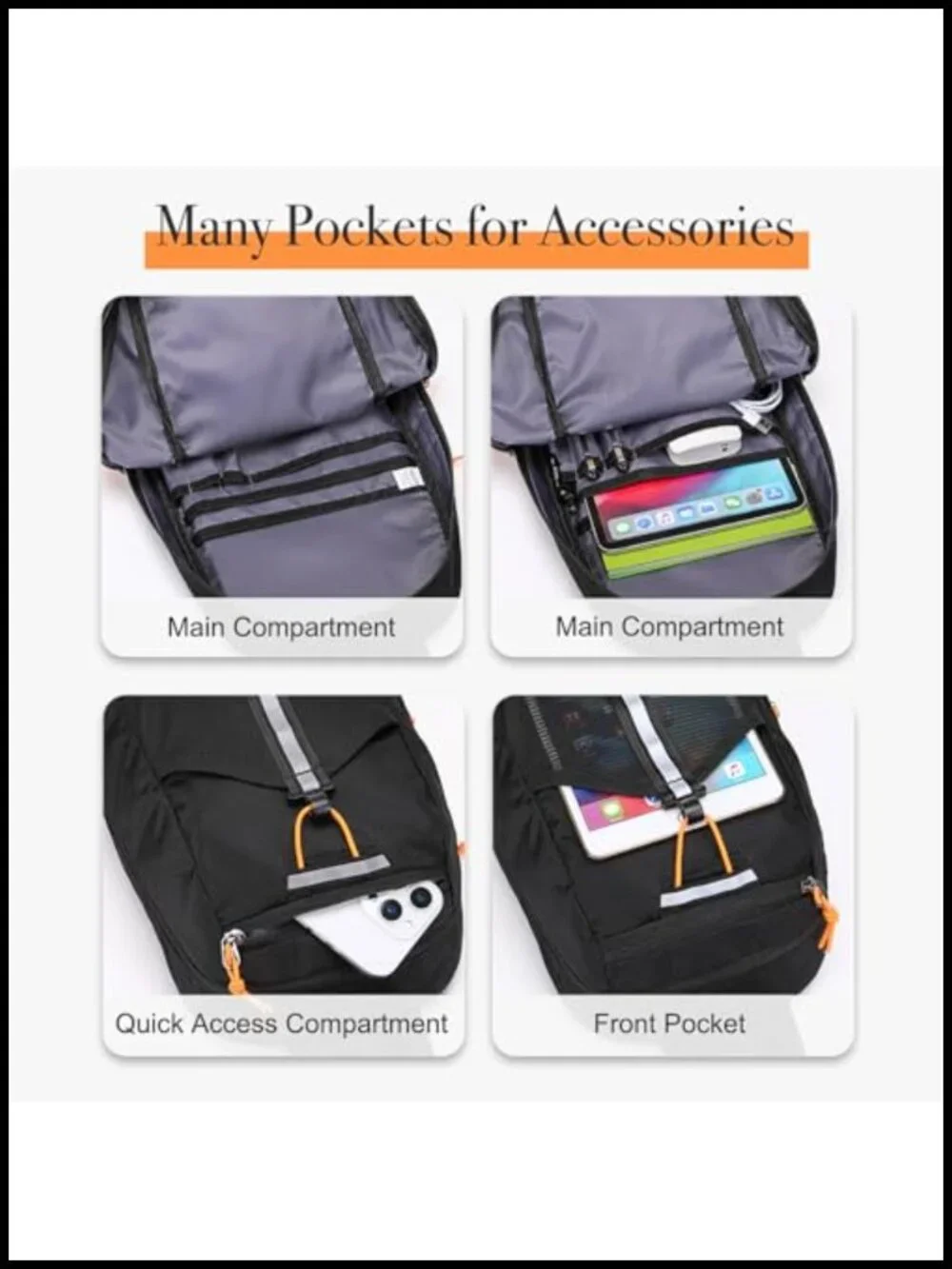 Anti Theft Sling Backpack Crossbody Hiking Daypack RFID Blocking Travel Chest